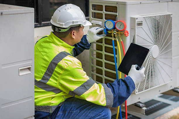Professional Hvac Maintenance technician working in Stanton, MI